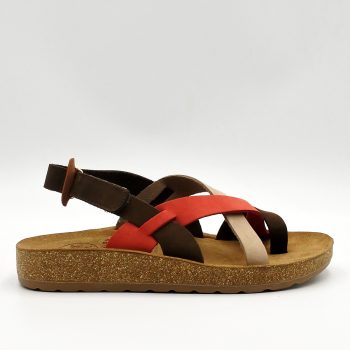 ΓΥΝΑΙΚΕΙΑ ~Flatforms Comfort Leather Coral~