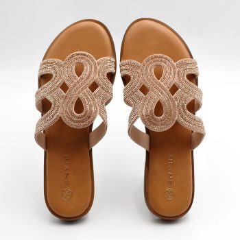 ΣΑΝΔΑΛΙΑ ~Flat Strass Bronze~