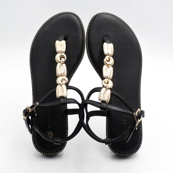 ΣΑΝΔΑΛΙΑ ~Flat Thong Black Strip~