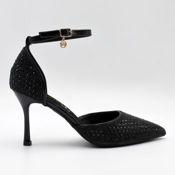 ΓΟΒΑ ~Pointy Stiletto Strass Black~