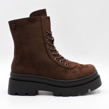 ΓΥΝΑΙΚΕΙΟ ΜΠΟΤΑΚΙ ~Combat Brown Lace Up~